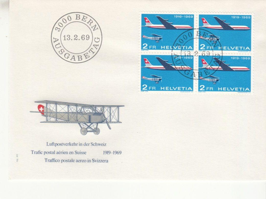 Tutti i francobolli: SBK 461 - 465 im 4er Block FDC – Usato da Bürglen TG venduto da StampGraf 2