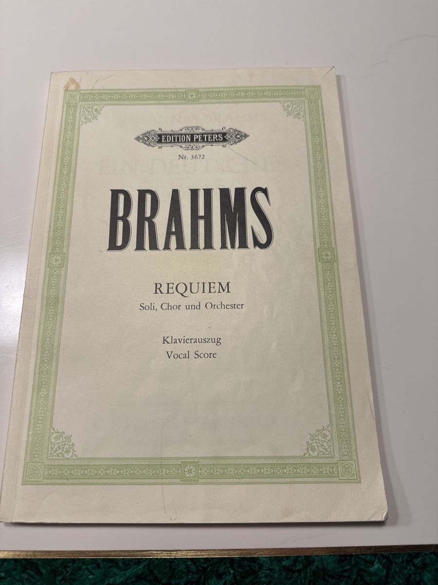 Libri: Brahms: Ein deutsches Requiem, Klavierauszug – Usato da Wald ZH venduto da Martin79