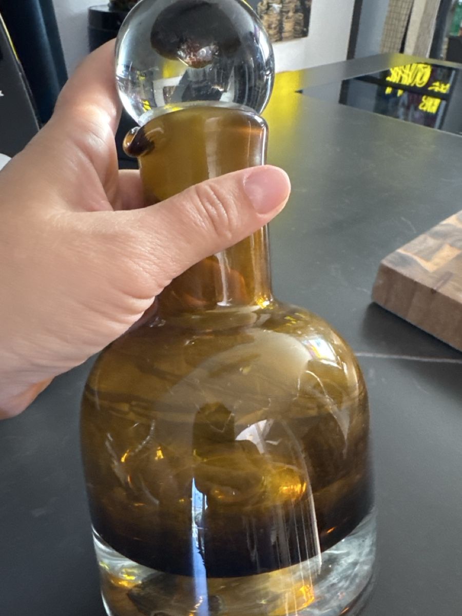 Karaffen: Karaffe Glas bernsteinfarben – Gebraucht aus Eichberg von OanaB 7