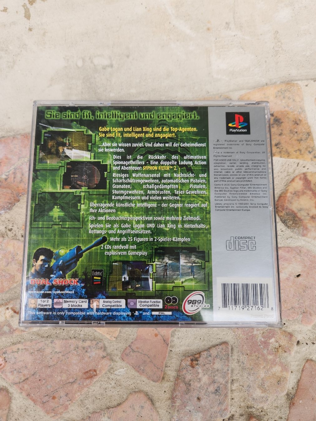 Sony Giochi: Syphon Filter 2 PS1 PAL Platinum – Usato da Tafers venduto da whereyogamesat 1