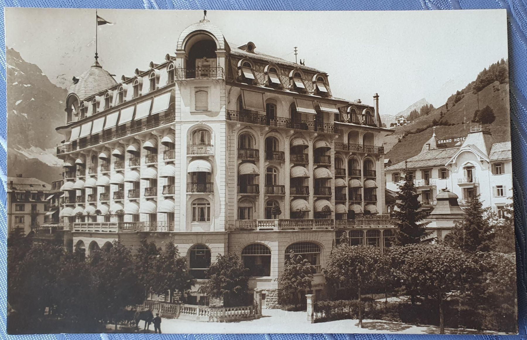 Cartoline postali: Engelberg  - Grand Hotel  1924 – Usato da Kreuzlingen venduto da Rschweiz1