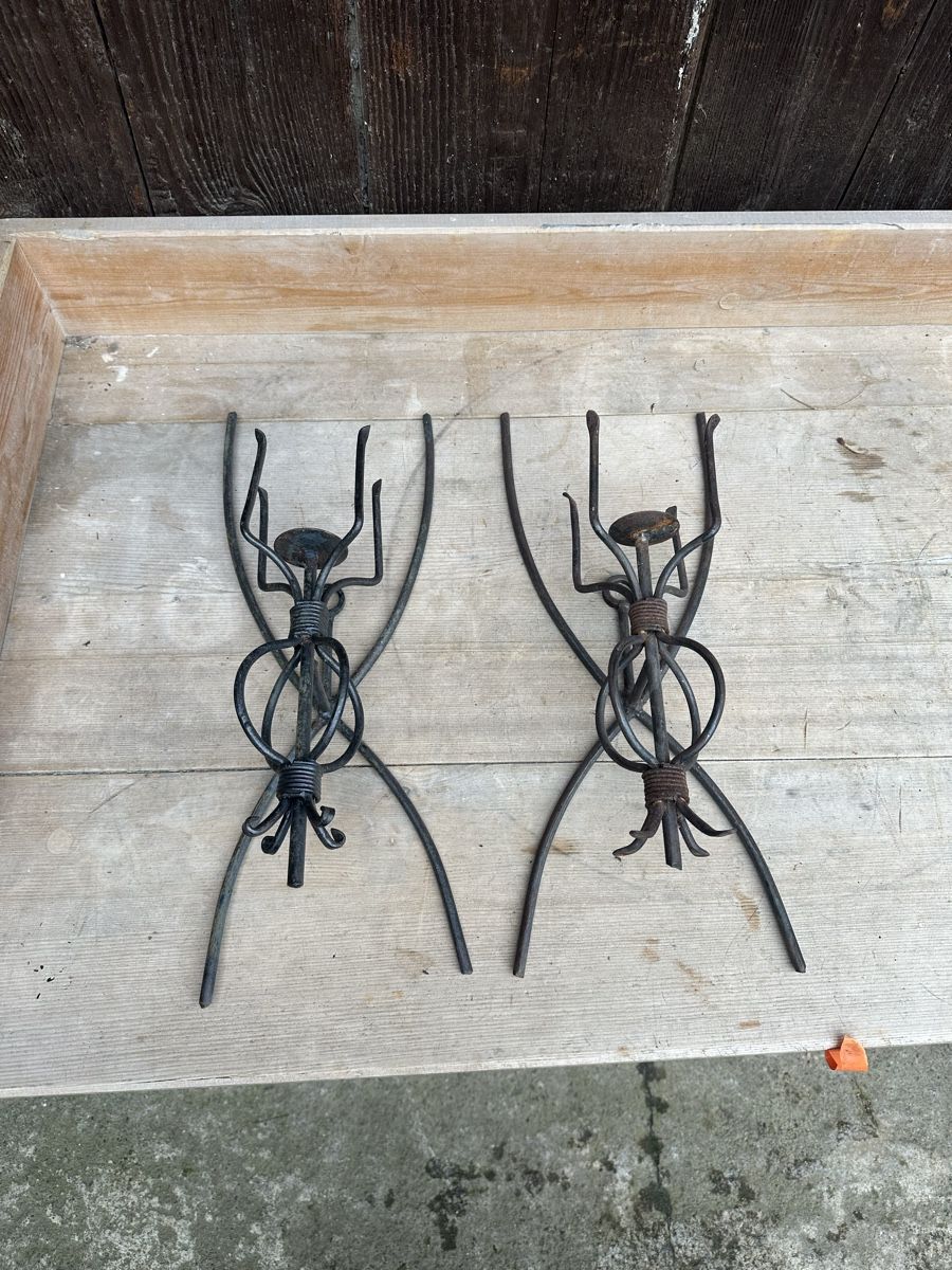 Tutte le decorazioni: 2 Wandkerzenhalter "Spinne" – Usato da Villmergen venduto da Bezdupe