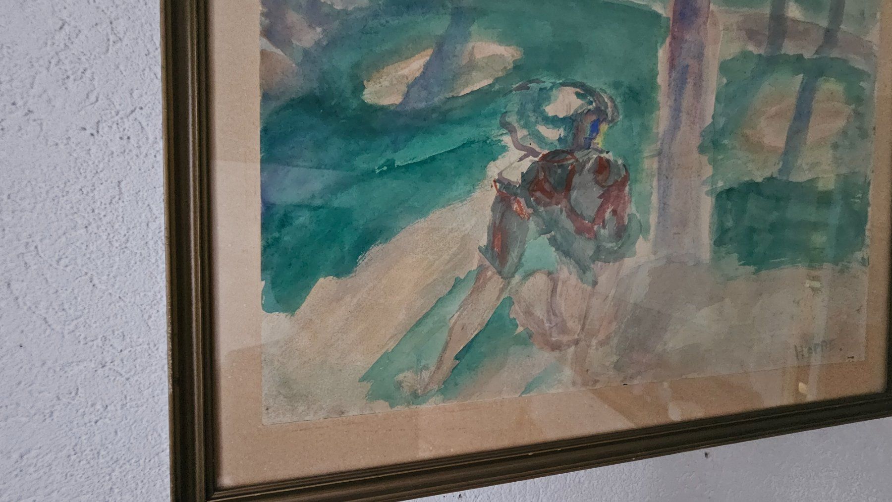 Dipinti: Erik HOPPE  1897 - 1968 aquarelle – Usato da Etoy venduto da angi020 1