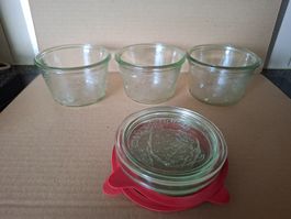 3 Stk. WECK Sturzgläser - Rundrand-Glas 100