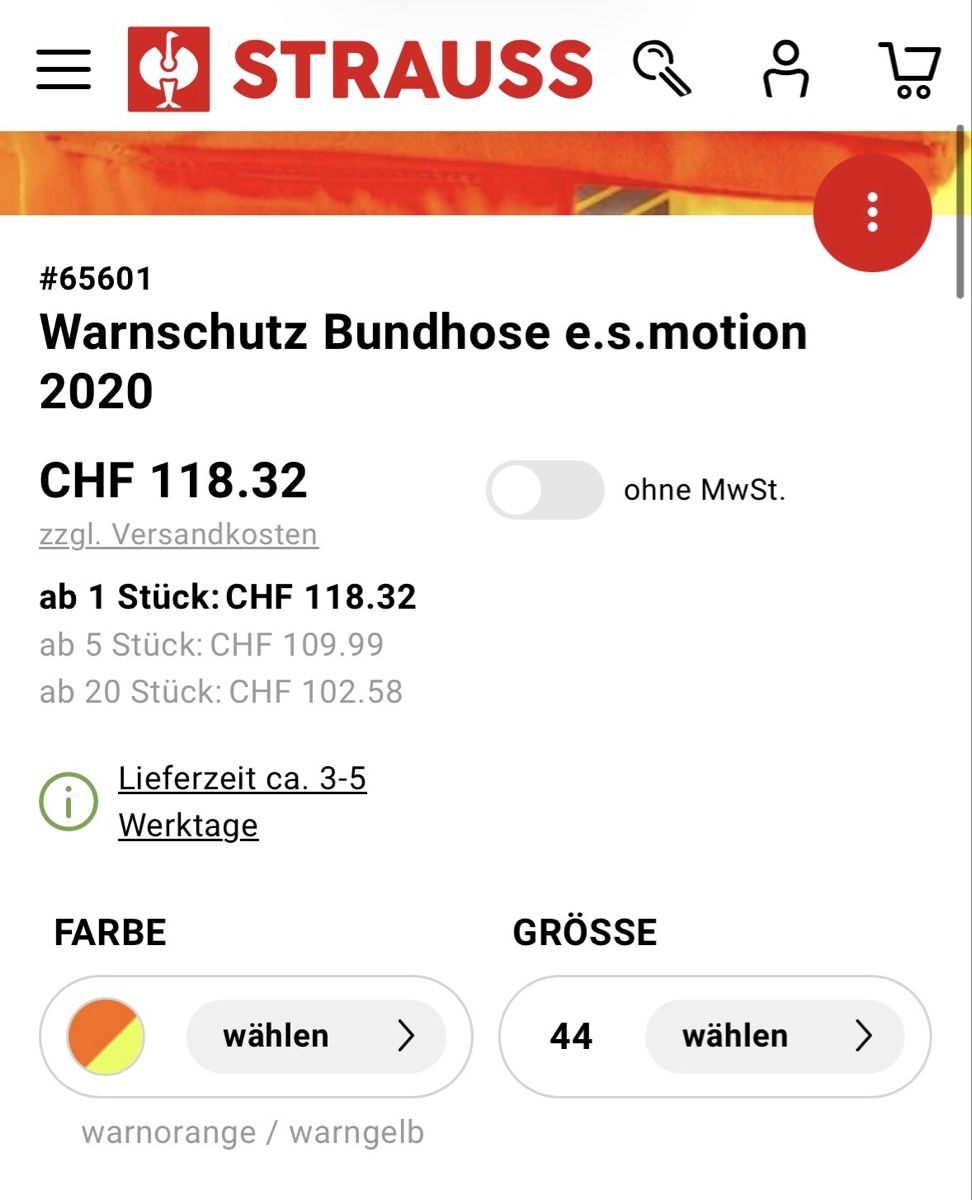 Engelbert Strauss Pantaloni: Engelbert Strauss Warnschutz Bundhose e.s.motion 2020 – Usato da Erlenbach im Simmental venduto da franiba 2