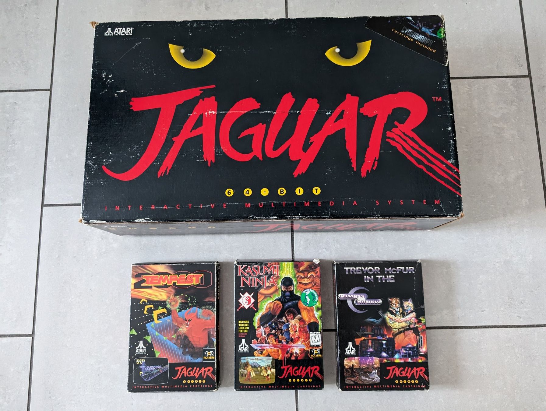 Atari Console: ATARI JAGUAR KONSOLE (US) + 3 SPIELE!!! – Usato da Spiegel b. Bern venduto da Natix