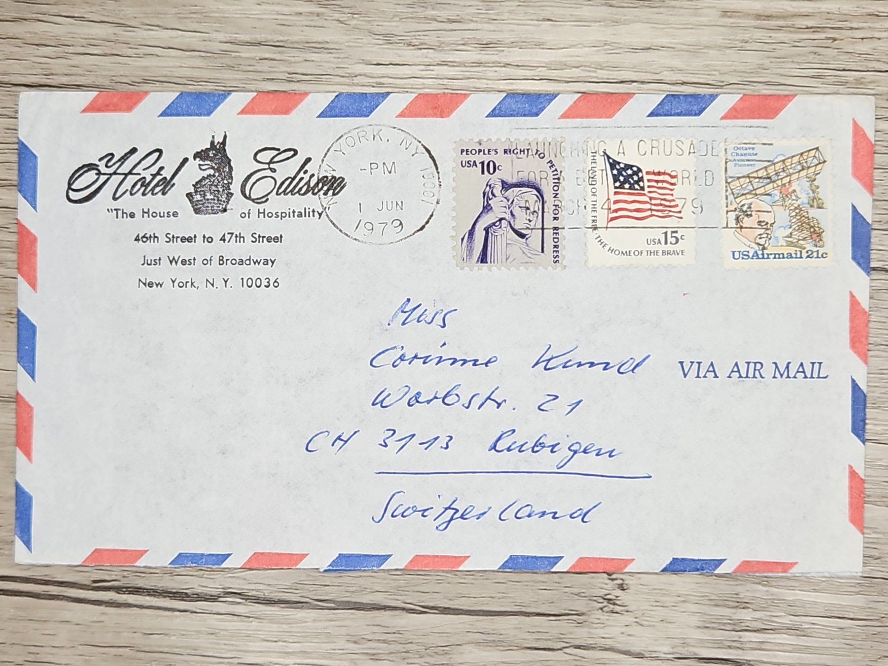 Tutti i francobolli: CL22 Enveloppe + Timbre USA 1979 – Usato da Cousset venduto da Patrick_Collections