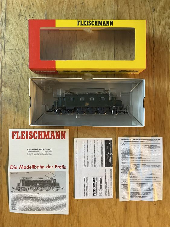 Locomotive électrique Fleischmann HO 4345 – Ae 3/6 10647 Modifiée, Système 3 Voies, Occasion