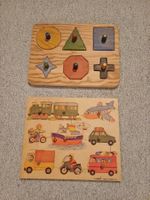 Holz-Puzzles mit Fahrzeugen und Formen