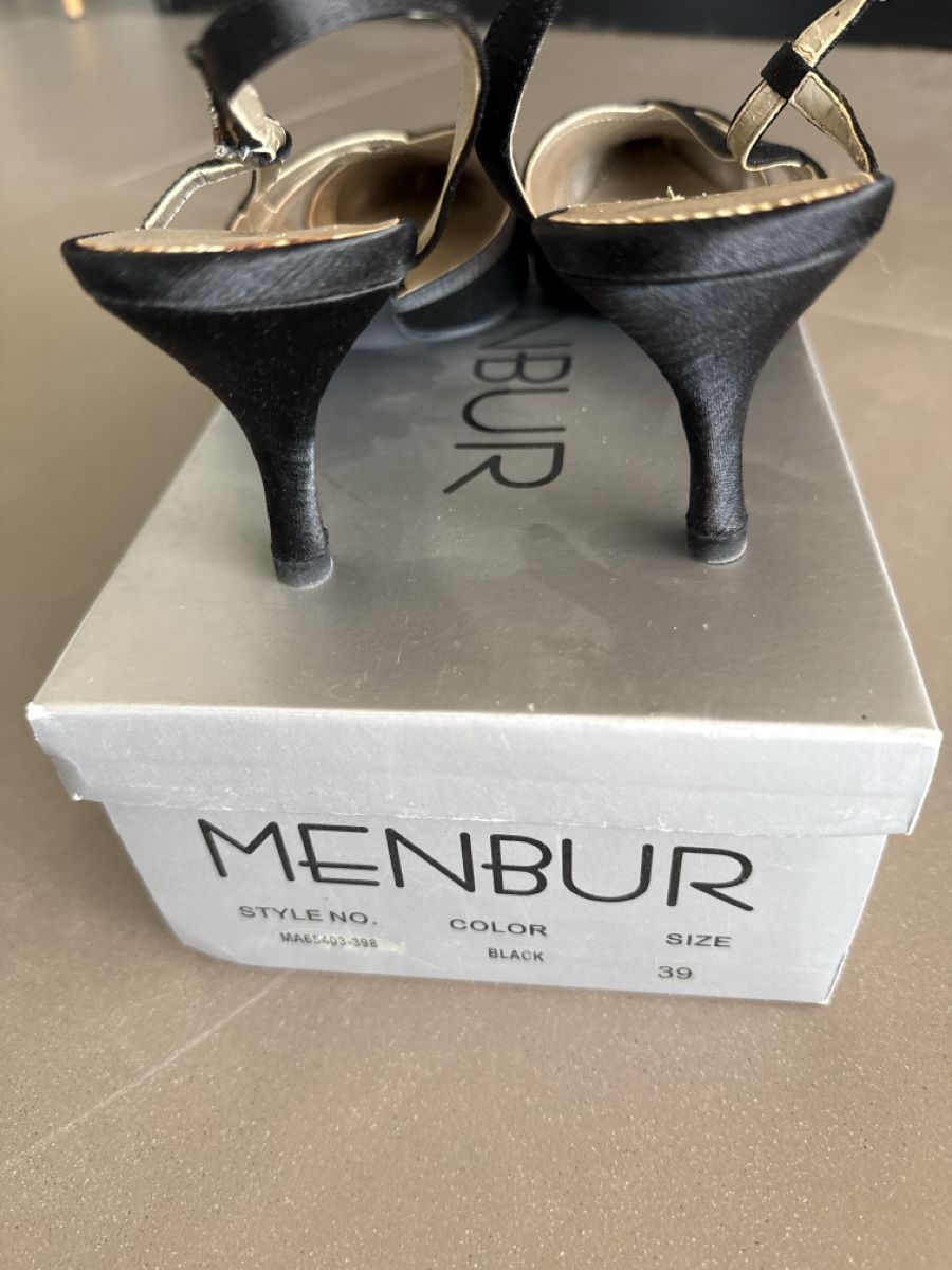 Scarpe da donna: Menbur Slingback Heels Black Size 39 – Nuovo (secondo la descrizione) da Zürich venduto da nad_s27g 3