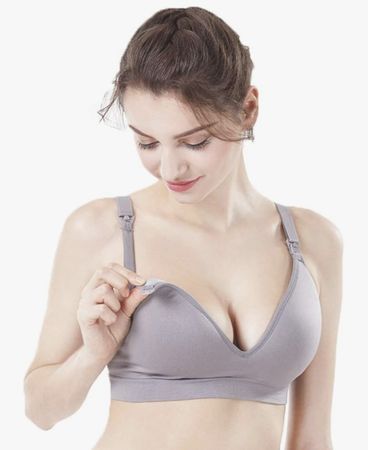 Soutien-gorge d'allaitement rose taille L- Confortable