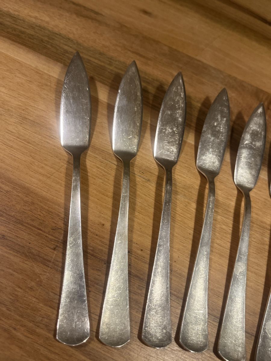 Pott Set di posate: Fischmesser 12er Set Pott Nr. 735-90-30 gebraucht – Usato da Würenlos venduto da KLG_3TBs 3
