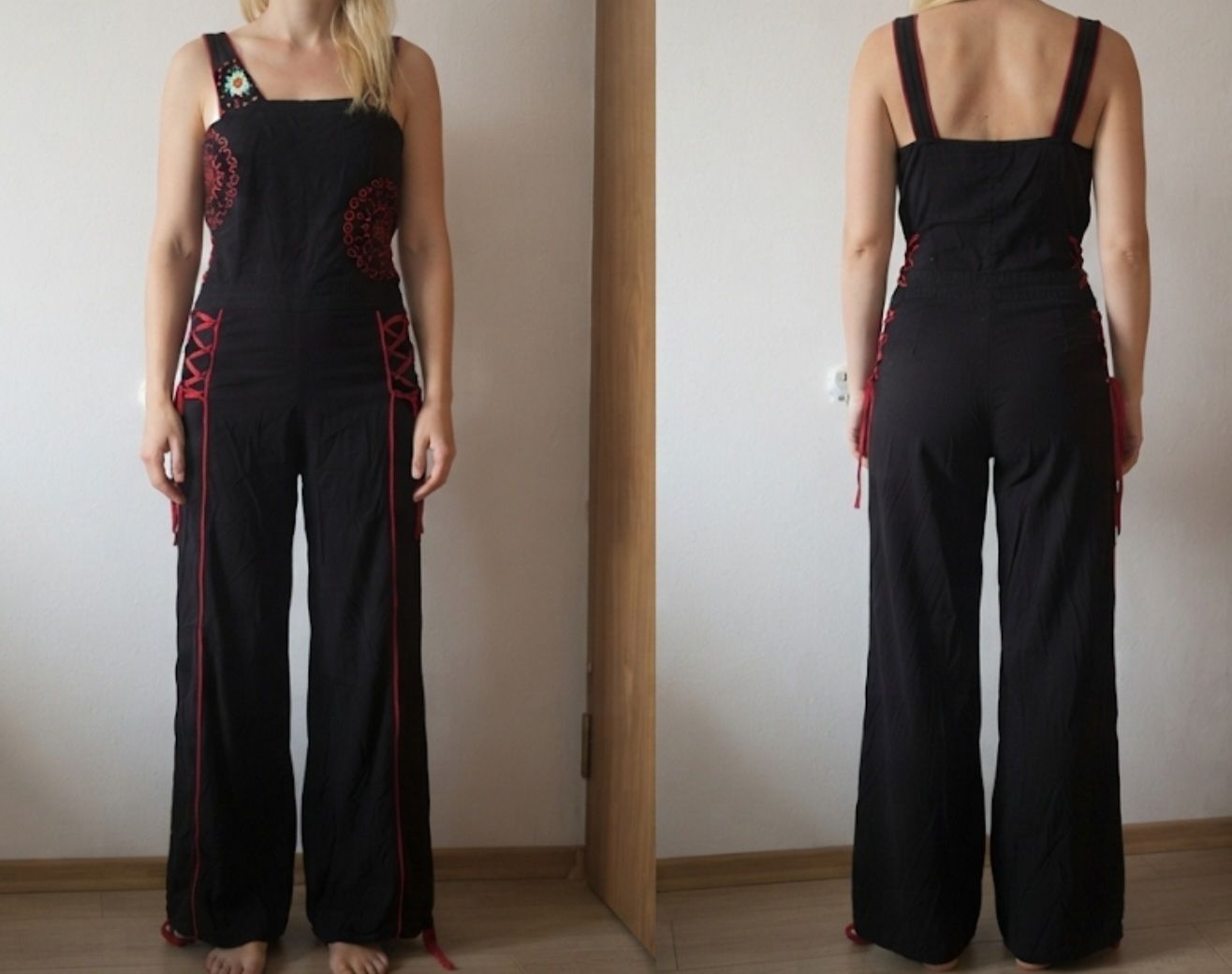 Tute: Combi-pantalon  velours noir taille M   brodée  – Usato da Niedergösgen venduto da Eva2410