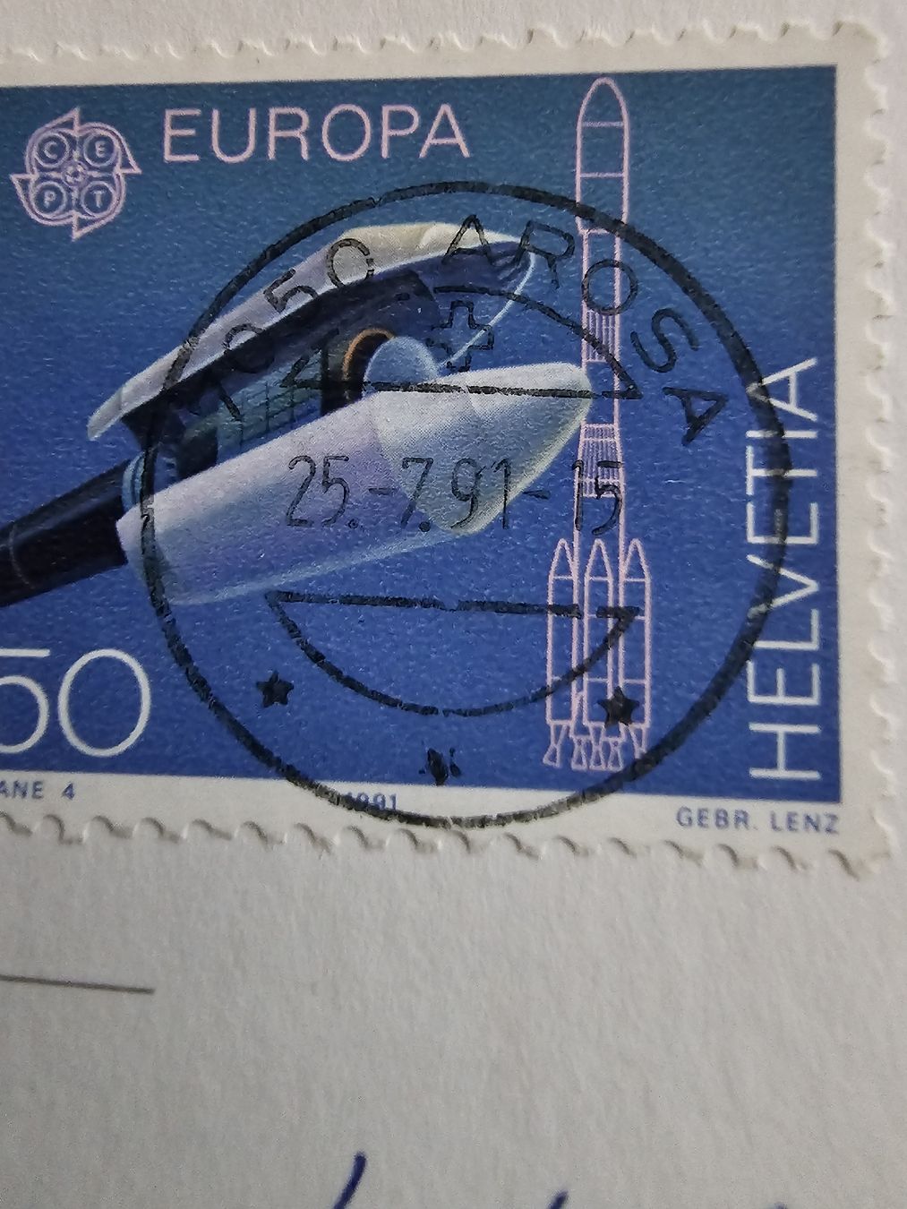 Cartes postales: Ansichtskarte Arosa  25.7.1991 – D'occasion à Bütschwil par Taranabo 2