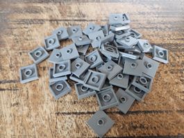lego 87580 lot de 50 pièces Dark Bluish Gray Plate,