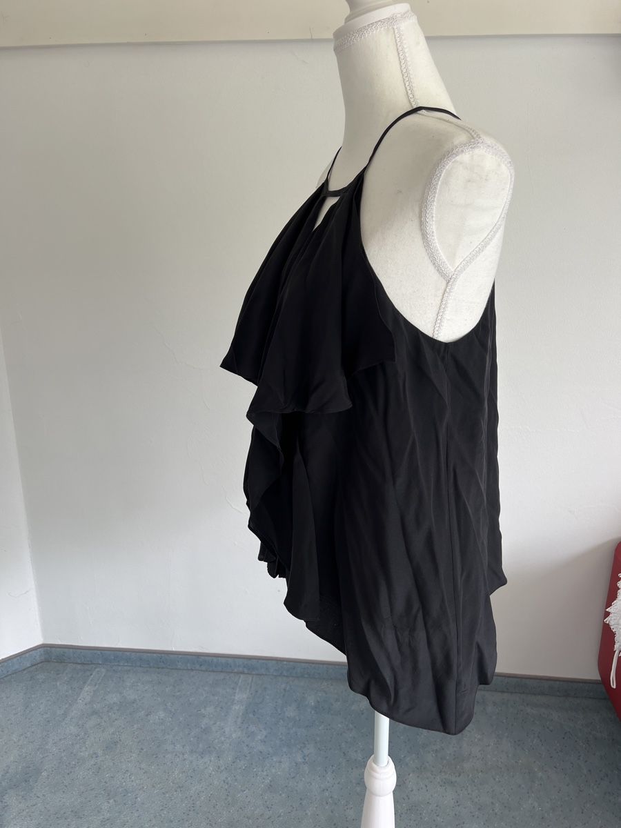 Top: BCBG Max Azria Seidentop, Grösse M, Schwarz, Sommer – Nuovo (secondo la descrizione) da Oberuzwil venduto da DanaB01 2