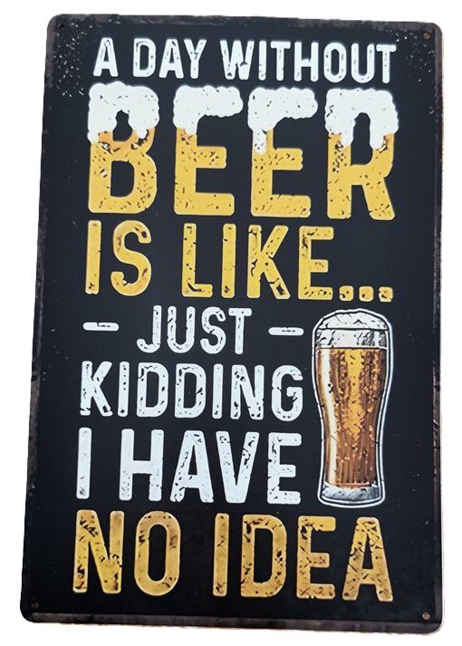 Insegne: BEER - Blechschild  (neu, OVP) – Nuovo e nell'imballaggio originale da Wilen b. Wollerau venduto da morethanmusic