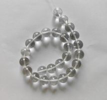 Bergkristall, Beads 16mm, Strang