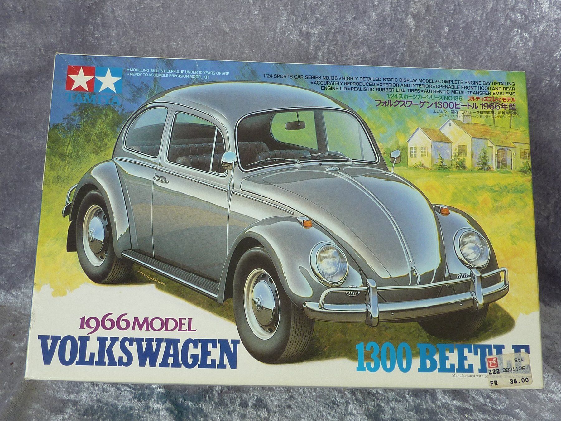 Tamiya Modellini d'auto: VW Käfer 1300 1966  1:24 – Nuovo (secondo la descrizione) da Dürrenäsch venduto da modellautos4you