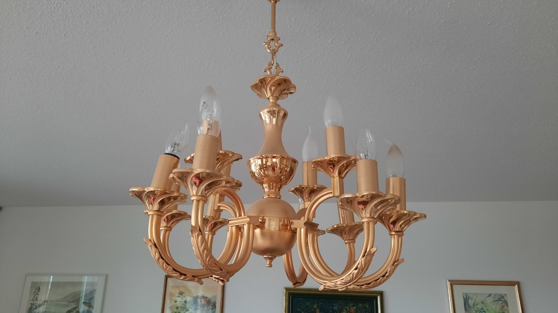 Lampadari & plafoniere: goldener Kronleuchter; 50cm X40cm – Usato da Herrliberg venduto da AlexandraBopp