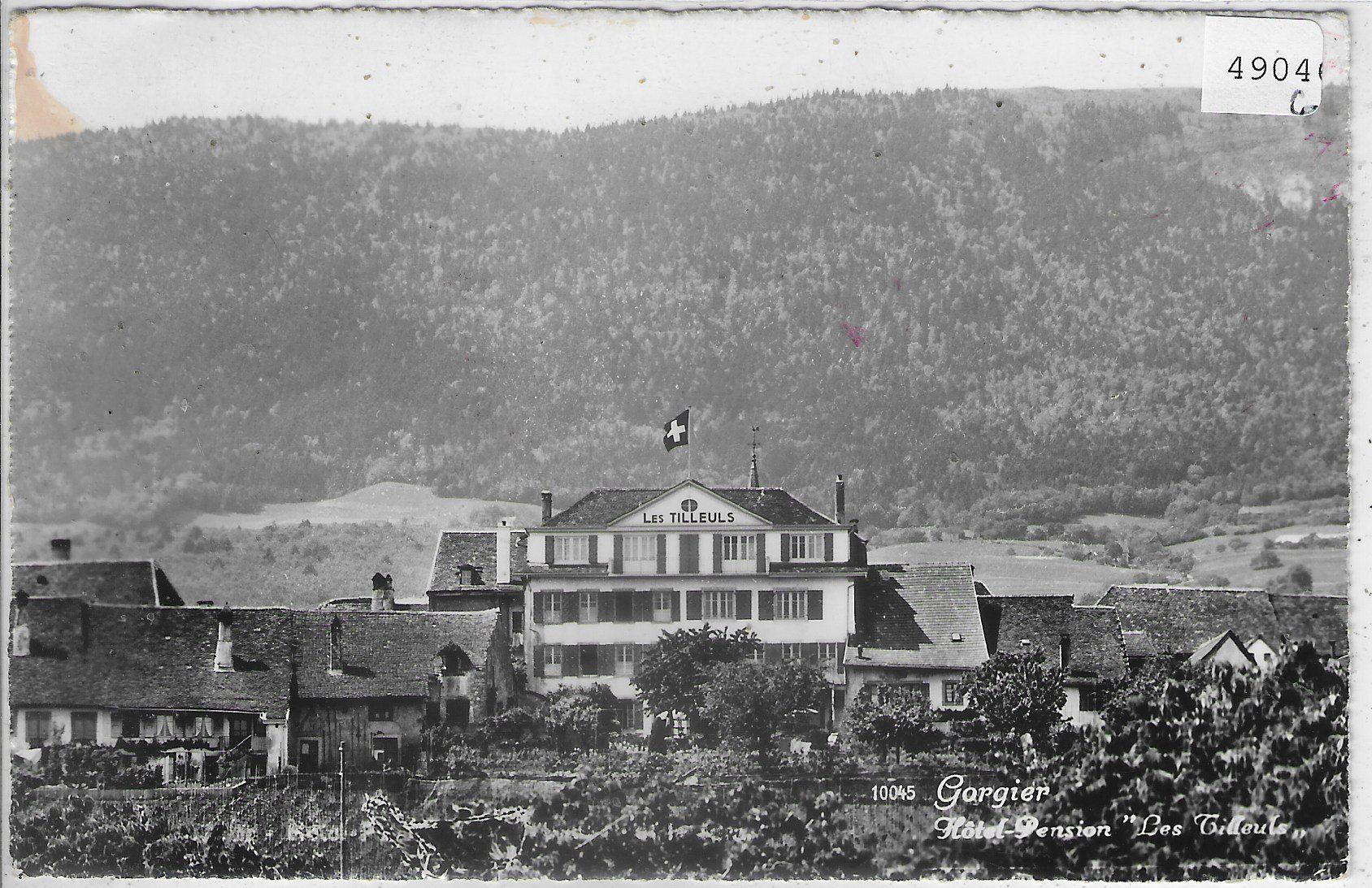 Cartoline postali: Gorgier - Hotel-Pension "Les Tilleuls – Usato da Ettingen venduto da Kartenplanet