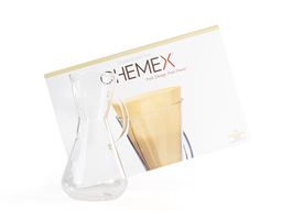Chemex Glass Handle 1-2 Cup + Filterpapier Natur (Bundle)