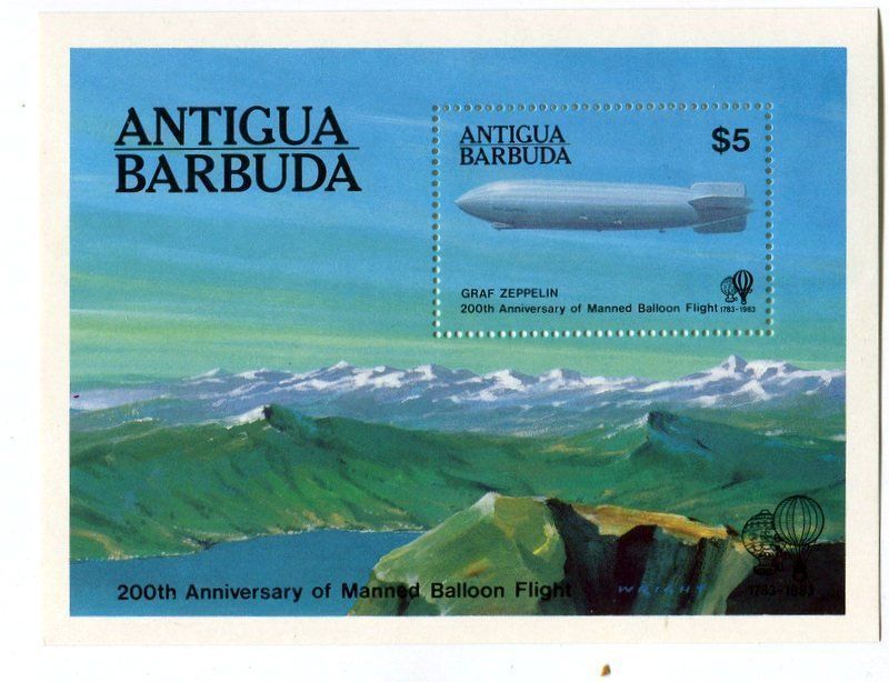 Tutti i francobolli: Block "Zeppeline". Antigua und Barbuda – Nuovo e nell'imballaggio originale da Basel venduto da Butsch5