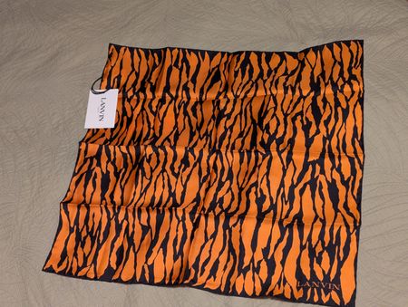 New silk scarf by Lanvin (50x50 cm)