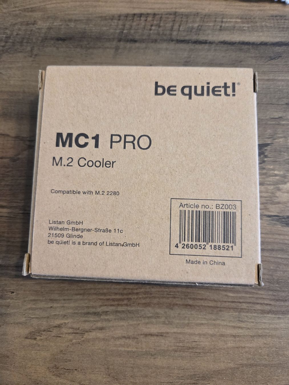 PC: be quiet MC1 PRO M.2 Cooler neu – Nuovo e nell'imballaggio originale da Jona venduto da Keller_dani 1