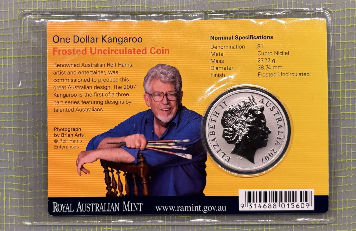 Toutes les monnaies: One Dollar Kangaroo RAM 2007 Rolf Harris – D'occasion à Mönchaltorf par CD75 1