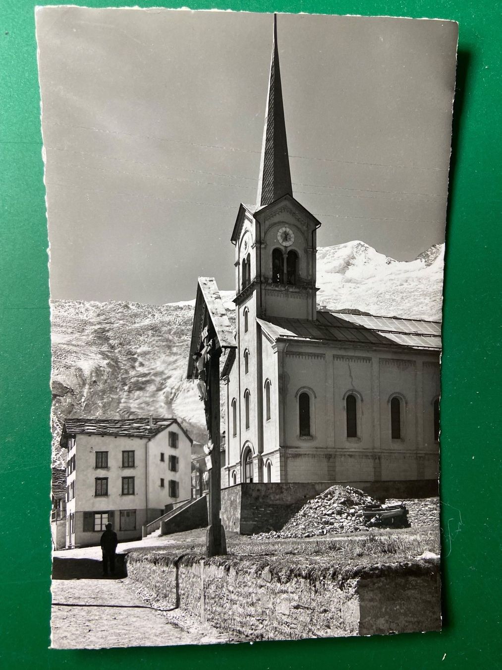 Cartoline postali: Kirche Saas Fee – Usato da Steg VS venduto da _vinci_
