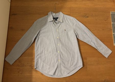 Ralph Lauren Shirt, Light Blue, L (14-16)