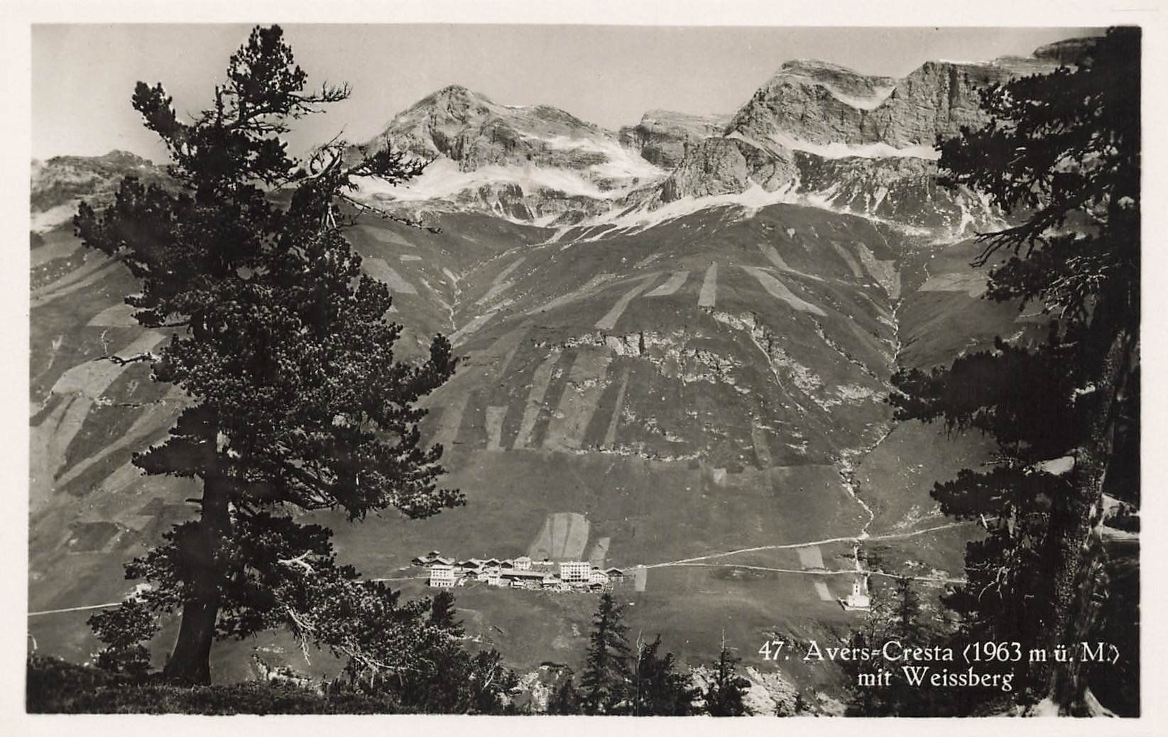Cartes postales: Avers-Cresta mit Weissberg – D'occasion à Schwyz par Seffi56