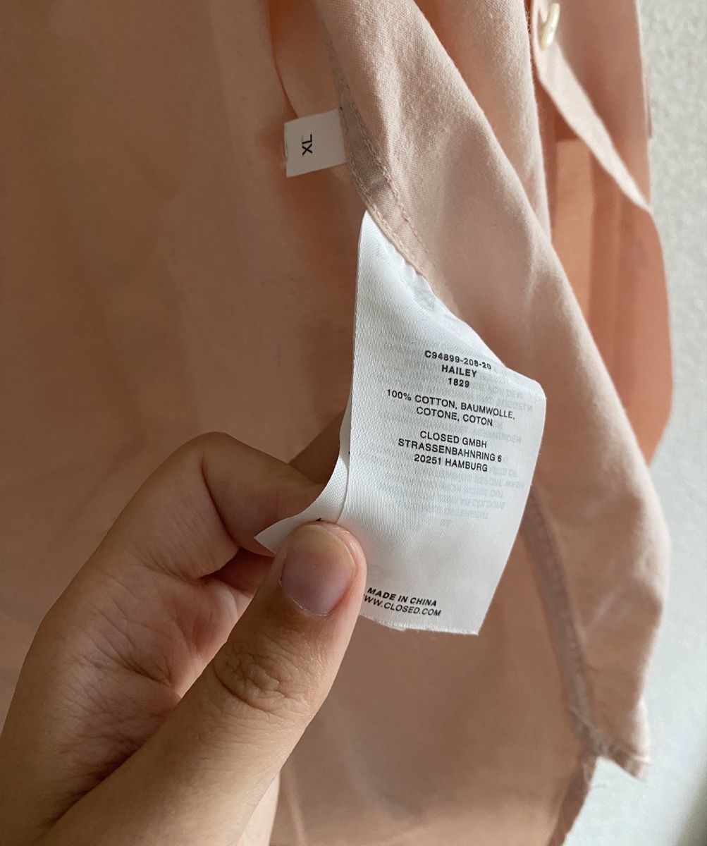 Closed Camicette: Closed Oversized Hemd, hellrosa Grösse XL – Usato da Menziken venduto da Fluriology 3