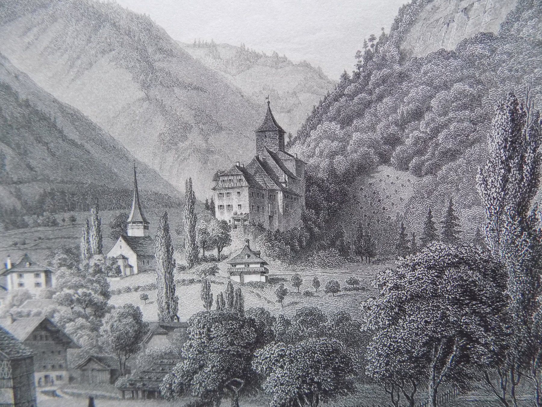 Incisioni: Das alte Schloss Wimmis – Usato da Risch venduto da Antikfee 2