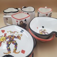 Lot vaisselle Poker / Cartes - Tabletops 10 pièces 2000's