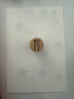 Rubber Stamp Cutlery Motif Crafting New