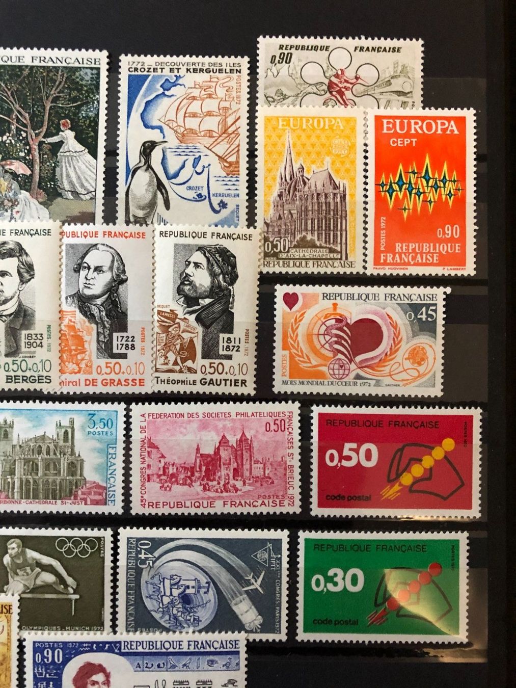 Tutti i francobolli: () Année 1972 complète neufs** – Nuovo e nell'imballaggio originale da Lausanne venduto da ffhoud 2