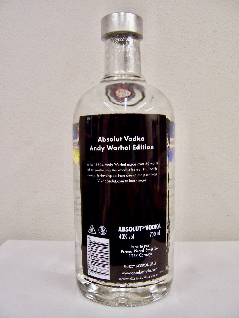 Absolut Vodka Bevande alcoliche: 1 x ABSOLUT VODKA ANDY WARHOL Edition 2014 – Nuovo e nell'imballaggio originale da Kerzers venduto da zimmergruen 2