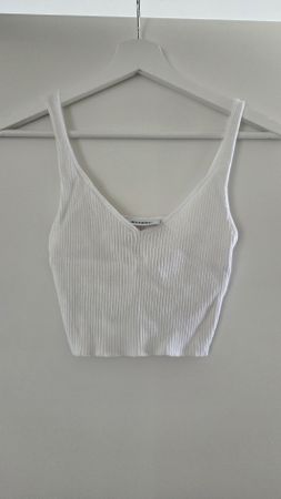 Neues sommerliches weisses crop Top von WEEKDAY Gr. S