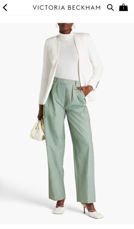 Anzughose Victoria Beckham hellgrün | Gr.38/40 (CH)