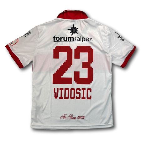 FC Sion – 2013–14 – Matchworn – Heim – L – Errea – Vidosic