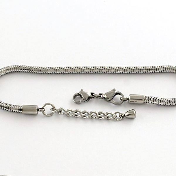Bracciali & Braccialetti: Armband 19,5cm mit Karabiner Edelstahl – Nuovo (secondo la descrizione) da Alpnachstad venduto da perlengaby 1