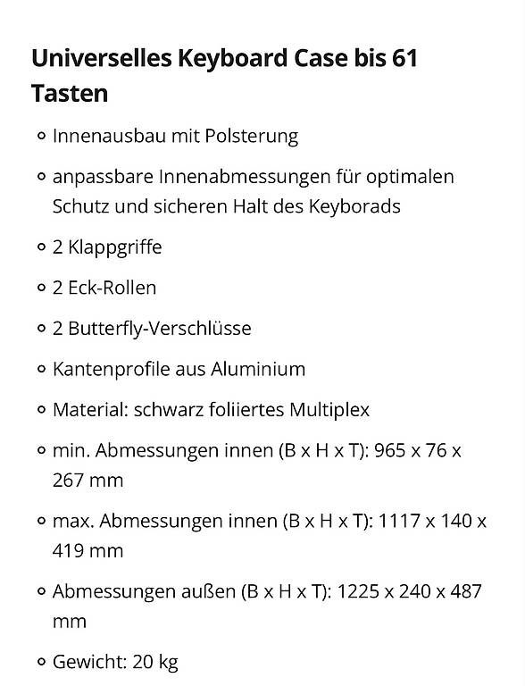 Strumenti musicali: Keyboard Case – Usato da Emmen venduto da doresa-3 3