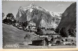 BE, 10854, Grindelwald mit Wetterhorn,