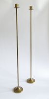 2 Vintage Boden Kerzenständer – Messing – 77 cm