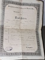 Taufschein von 1913 - Seltenes Dokument aus Signau