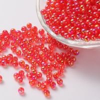 Acrylperlen Transp. Fuchsie 5mm / 100St.