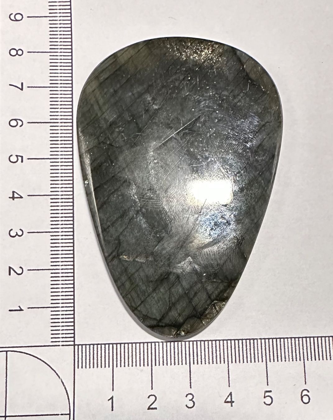 Mineralien & Heilsteine: Riesiges, Wunderschönes Labradorit Cabochon – Neu und originalverpackt aus Männedorf von CabochonExceptionnel 5