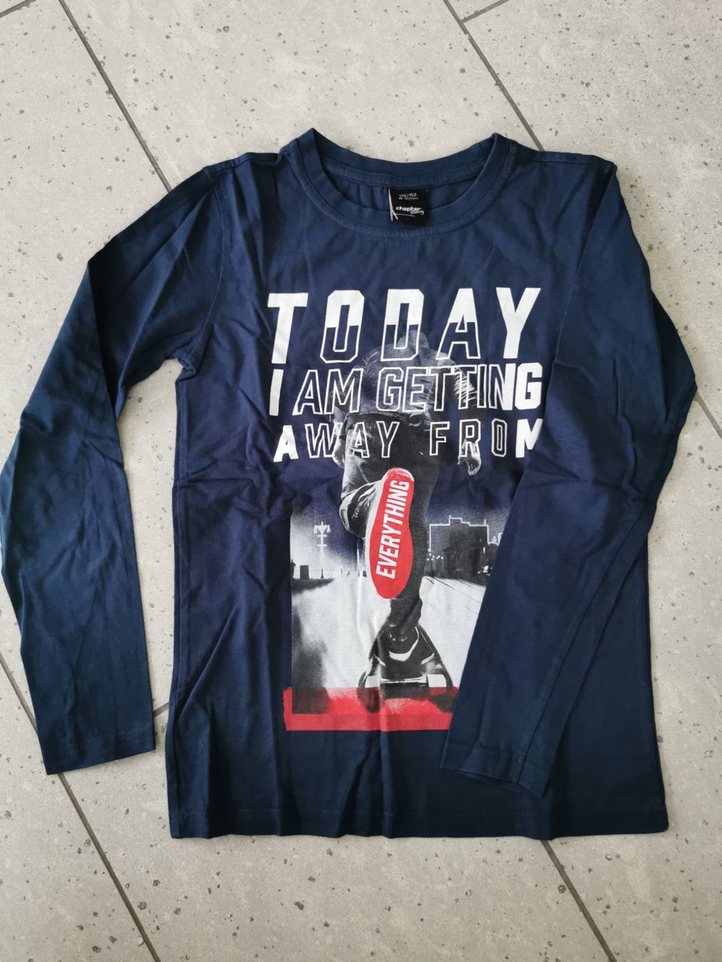 Pulls et sweat-shirts: Dunkelblauer, dünner Pulli, Gr. 146/152, Chapter young – Neuf avec emballage d'origine à Malters par Wahni81